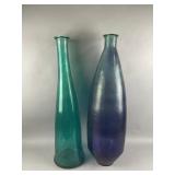 Handmade Recycled Glass Decorative Floor Vases