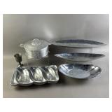 Vtg MC Aluminum Serving Pieces