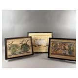 Framed/Signed Egyptian Style Prints on Papyrus
