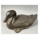Vintage Bronze Duck Figurine