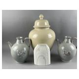 Vtg Napco Rooster Pitcher, RD Vase & More
