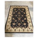 Black & Gold Oriental Area Rug