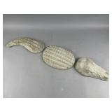 Concrete Alligator 3 Pieces