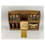 NIB Vintage Wooden Kitchen Spice Rack