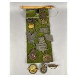 Vtg Metal Pin Souvenir Map H.I.W.C. & More