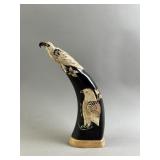 Hand Carved Water Buffalo Horn