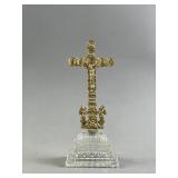 Antq Table Altar Crucifix