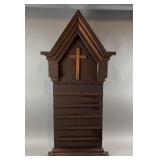Vintage Wooden Church Reliquary