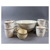 Vintage Tom & Jerry Bowl, Cups & More