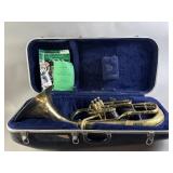 Vtg Trombone W/ Case and Books