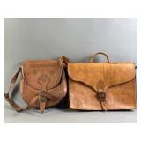 Vtg Leather Satchels