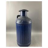 Vintage Painted Blue Metal 5 Gallon Container
