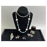 Uranium, Sterling, & More Costume Jewelry