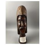 Vintage Carved Wooden Head