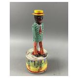 Vtg 1950s Strutting Sam Tin Litho Toy
