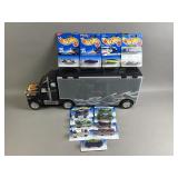 Hot Wheels Truck Container & Cars