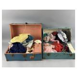 Vintage Metal Trunks & Doll Clothes