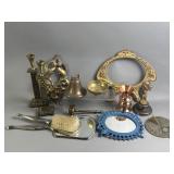 Vtg Brass Trinkets, Art Nouveau Style Frame & More