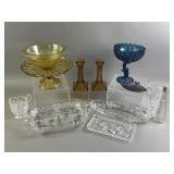Vtg Colorful & Crystal Glassware