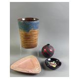 Rookwood Pottery Tray, Vases, and More