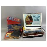 Vtg Adding Machine, Books, Pens, & More