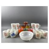 Vintage Tom & Jerry Milk Glass Mugs & More