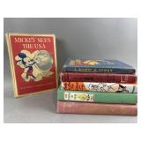 Vtg Childrens Books Mickey, Winnie the Pooh & More