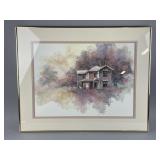 Framed/Signed/# Watercolor Painting by Ratterman