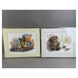 Framed/Signed/# Audrey Ratterman Bear Painting