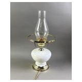 White Glass Decorative Lamp