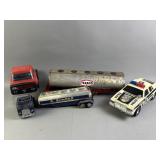 Vtg 1970s Texaco, Sunoco, & More Toy Trucks