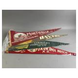 4 Vintage City Pennant Flags