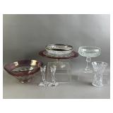 Vtg Indian Glass Dishware & More