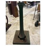 Antq Cast Iron Industrial Road Sign Base