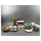 Misc. Glassware- Pyrex, Milk Glass, China & More