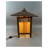 Mission Style / Tiffany Style Pagoda Accent Lamp