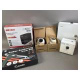 Security Camera, Saker Iron Kit, Hard Drive Backup