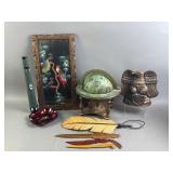 Miscellaneous Wooden Contents on Table