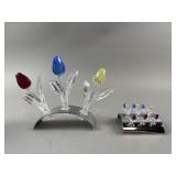Swarovski Crystal Display Tulips - Small & Large