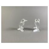 2 Swarovski Crystal  Figurines