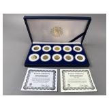 1999-2000 Gold Plated Statehood Quarter Dollar Set