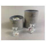2 Swarovski Crystal Figurine W/Original Box