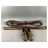 Misc Leather Belts & Snake Skin Shoes