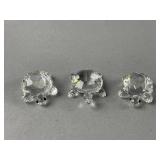 3- Swarovski Crystal Figurines