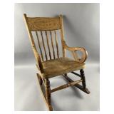 Vintage Childï¿½s Wooden Rocking Chair