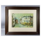 Framed/Signed Street Screen Painting by Tenbusch