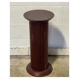 Vtg Wooden Pedestal Cabinet Stand