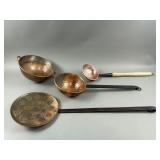 Misc. Copper Skimmer, Ladles & Strainer