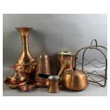 Vtg Copper Kitchenware Set