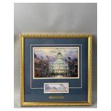 Framed/Signed Flags Over the Capitol by T. Kinkade